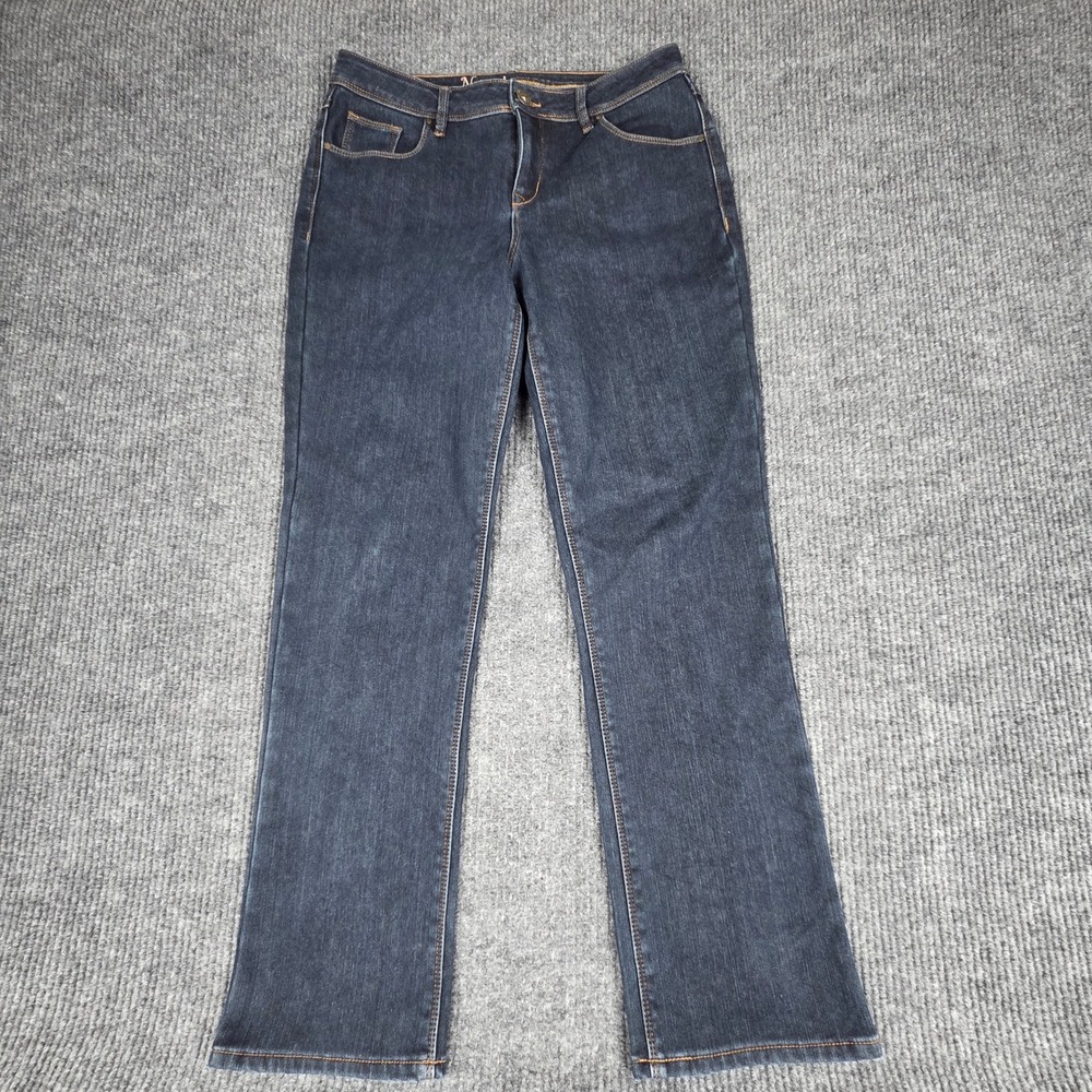 Natural Reflections Women's‎ Dark Wash Flannel Lined Jeans Bootcut Size 10